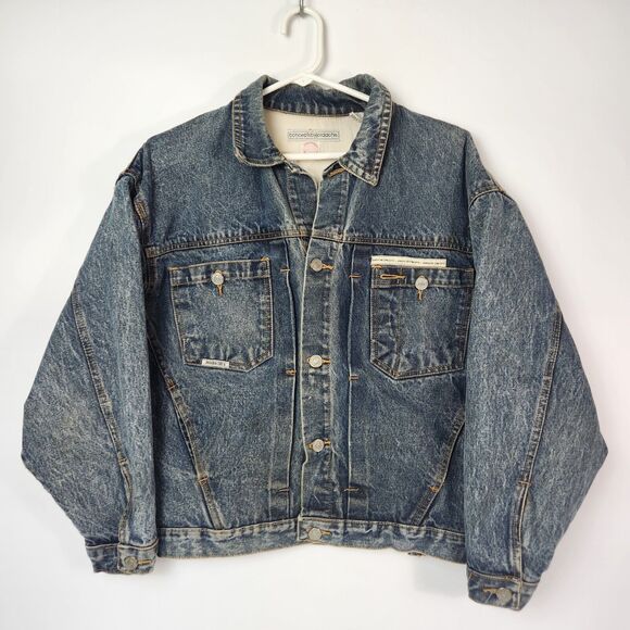 Vtg 80s Jordache Jean Jacket Womens S Y2k Style Bratz Chore Wear Gorpcore 1990s - Picture 1 of 12